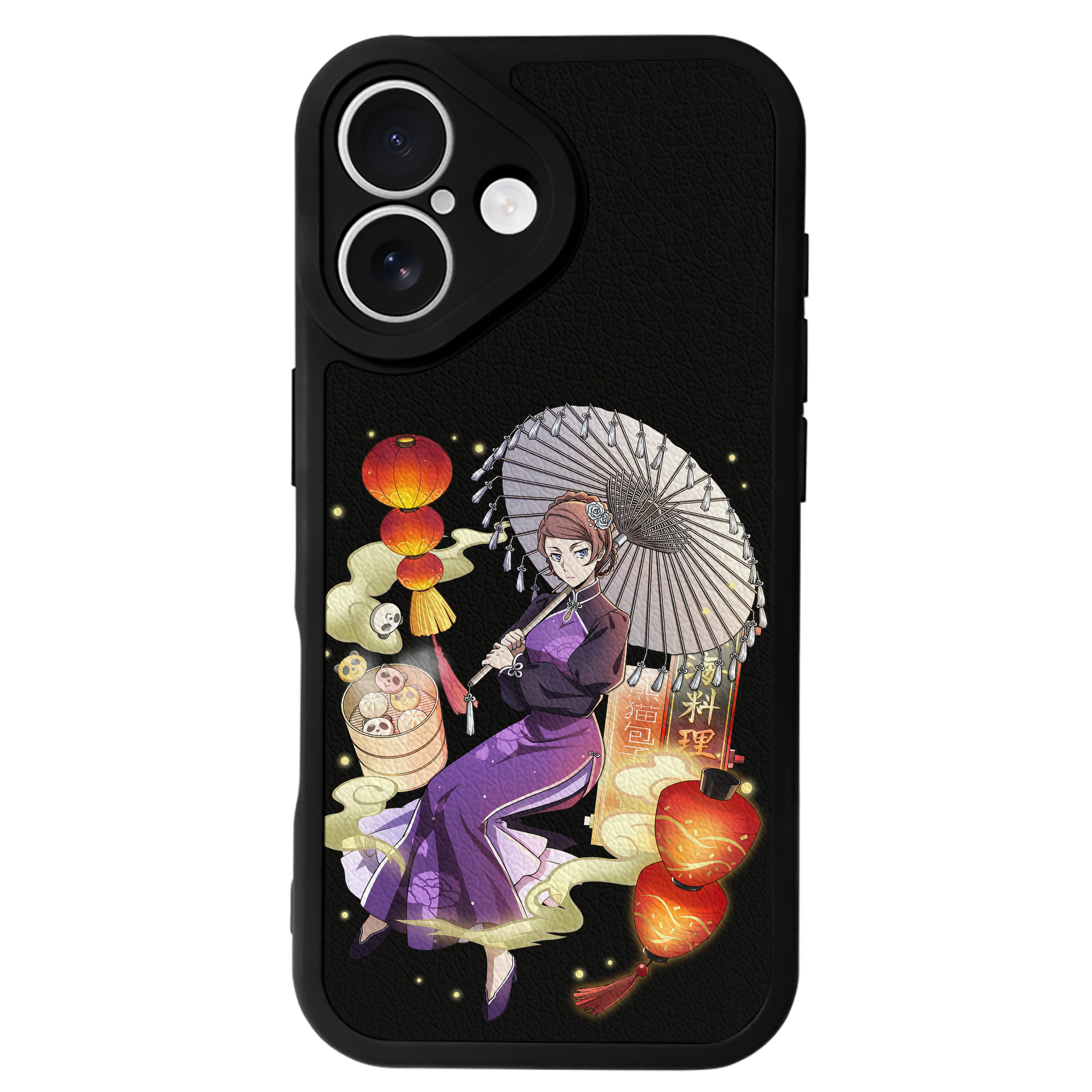 （画像用） 文豪ストレイドッグス Bungo Stray Dogs 【iPhone 16シリーズ対応】シリコンスマホケース（レザー調） 材質：シリコン